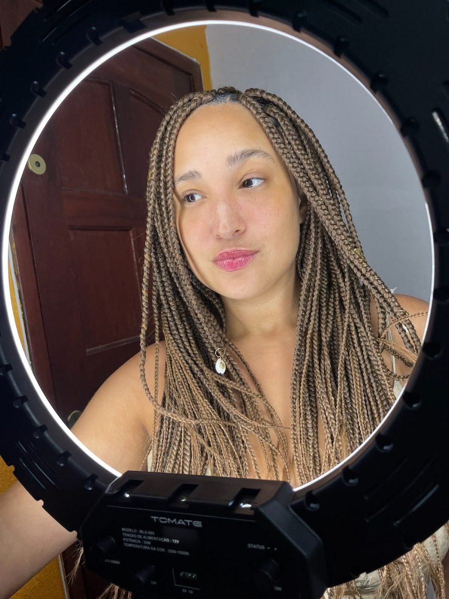 Box Braids realizada no Casulo Preto
