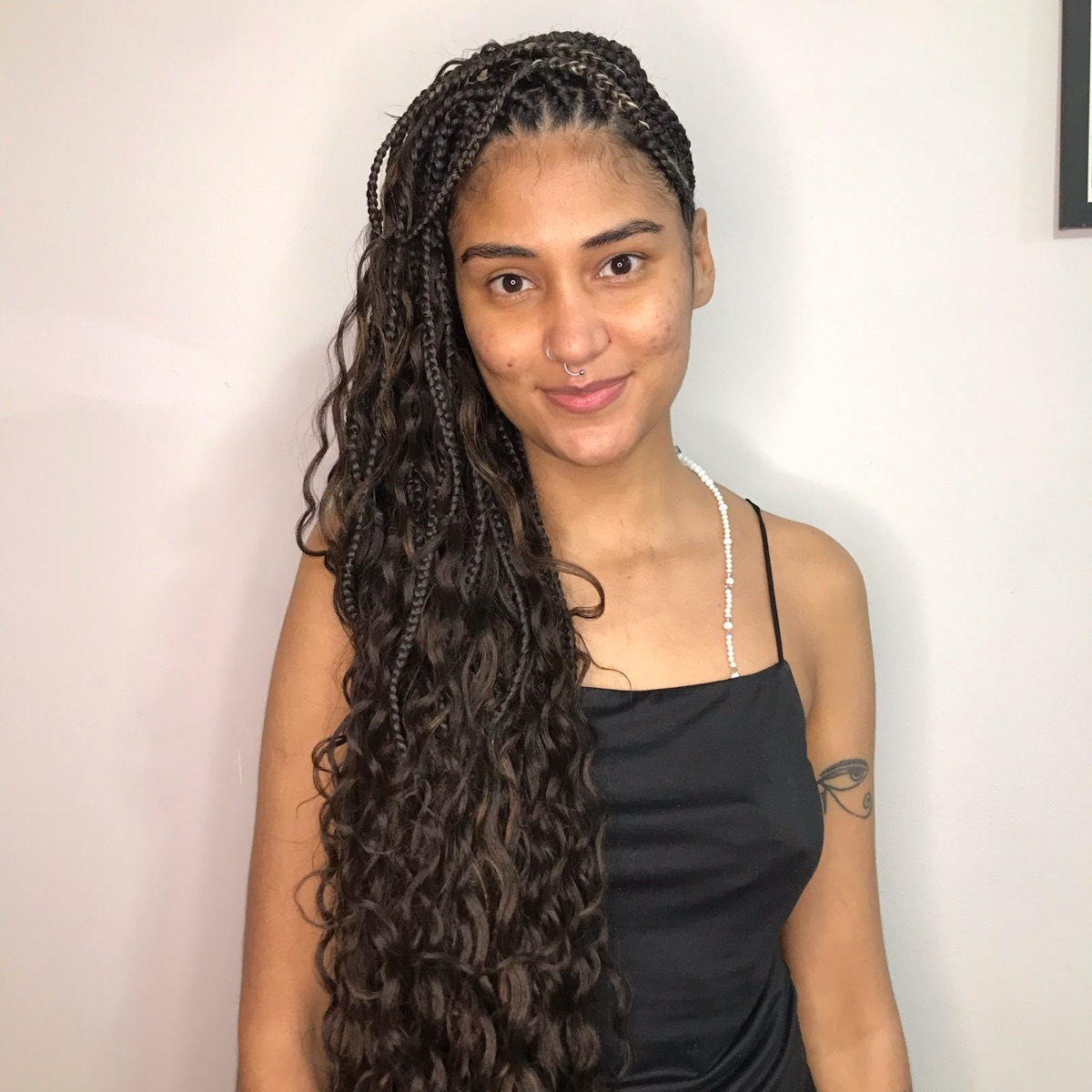 Mohawk Braids realizada no Casulo Preto